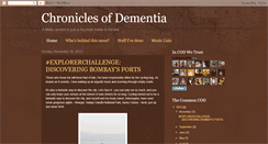 Desktop Screenshot of chroniclesofdementia.blogspot.com