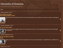 Tablet Screenshot of chroniclesofdementia.blogspot.com