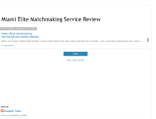 Tablet Screenshot of miami-elite-matchmaking-service.blogspot.com