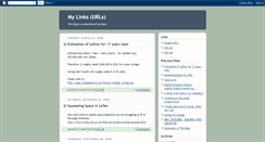 Desktop Screenshot of mylinksurls.blogspot.com