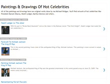 Tablet Screenshot of paintings-of-hot-celebrities.blogspot.com