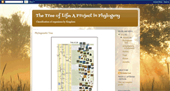 Desktop Screenshot of kleephylogenyproject.blogspot.com