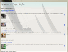 Tablet Screenshot of incalculavel-imperfeicao.blogspot.com