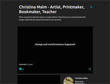 Tablet Screenshot of christinamalm.blogspot.com