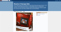 Desktop Screenshot of egaragesale.blogspot.com