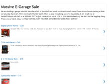 Tablet Screenshot of egaragesale.blogspot.com