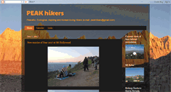 Desktop Screenshot of peakhikers.blogspot.com