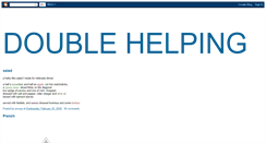 Desktop Screenshot of doublehelping.blogspot.com