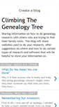 Mobile Screenshot of climbing-the-genealogy-tree.blogspot.com