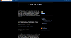 Desktop Screenshot of andyshoniker.blogspot.com