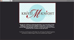 Desktop Screenshot of kristimcknightphoto.blogspot.com