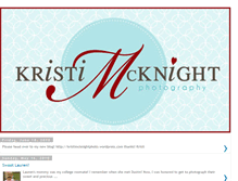 Tablet Screenshot of kristimcknightphoto.blogspot.com