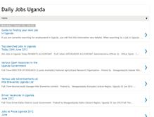 Tablet Screenshot of dailyjobsuganda.blogspot.com