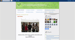Desktop Screenshot of administraciondeobjetivos.blogspot.com