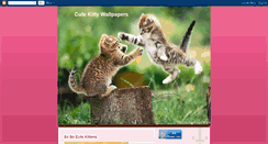 Desktop Screenshot of cutekittywallpapers.blogspot.com