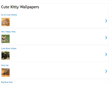 Tablet Screenshot of cutekittywallpapers.blogspot.com