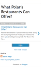 Mobile Screenshot of polaris-restaurants01.blogspot.com