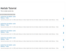 Tablet Screenshot of matlab-tutorial-mathworks.blogspot.com