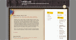 Desktop Screenshot of ishalllose.blogspot.com