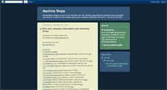 Desktop Screenshot of machineshops.blogspot.com