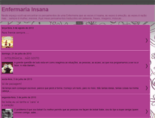 Tablet Screenshot of enfermariainsana.blogspot.com