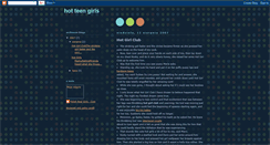 Desktop Screenshot of hot-teen--girls.blogspot.com