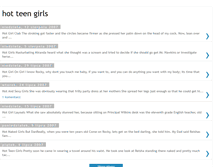 Tablet Screenshot of hot-teen--girls.blogspot.com