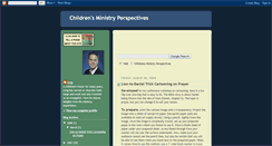 Desktop Screenshot of childrensministryperspectives.blogspot.com