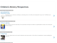 Tablet Screenshot of childrensministryperspectives.blogspot.com