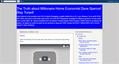 Desktop Screenshot of millionairedavespence.blogspot.com