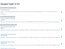 Tablet Screenshot of codeincsharp.blogspot.com