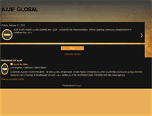 Tablet Screenshot of ajjifglobal.blogspot.com