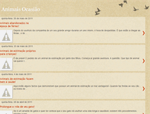 Tablet Screenshot of animais-ocasiao.blogspot.com