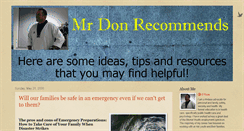 Desktop Screenshot of mrdonrec.blogspot.com