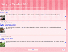 Tablet Screenshot of living-the-abundant-life.blogspot.com