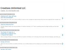 Tablet Screenshot of creationsunlimitedllc.blogspot.com