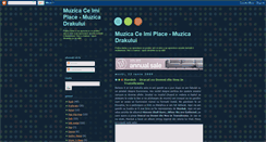 Desktop Screenshot of muzicadrakului.blogspot.com