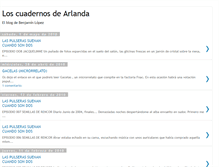 Tablet Screenshot of cuadernosdearlanda.blogspot.com