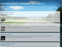 Tablet Screenshot of pornuestroshermanosinvoz.blogspot.com