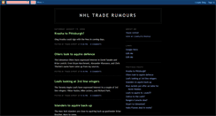 Desktop Screenshot of nhltradetalks.blogspot.com