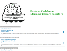 Tablet Screenshot of plataformasantafe.blogspot.com