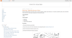 Desktop Screenshot of focus-hacks.blogspot.com