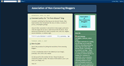 Desktop Screenshot of noncensoringblogs.blogspot.com