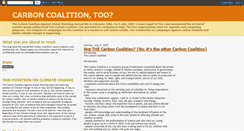 Desktop Screenshot of carboncoalitiontoo.blogspot.com