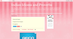 Desktop Screenshot of indian-idioms.blogspot.com