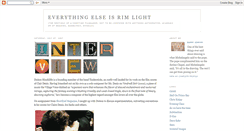 Desktop Screenshot of everythingelseisrimlight.blogspot.com