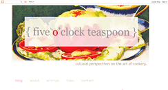 Desktop Screenshot of fiveoclockteaspoon.blogspot.com