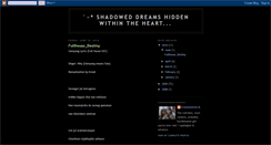 Desktop Screenshot of hershadoweddreamz.blogspot.com