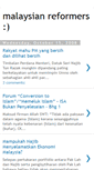 Mobile Screenshot of malaysianreformers.blogspot.com