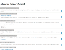 Tablet Screenshot of mtuniziniprimaryschool.blogspot.com